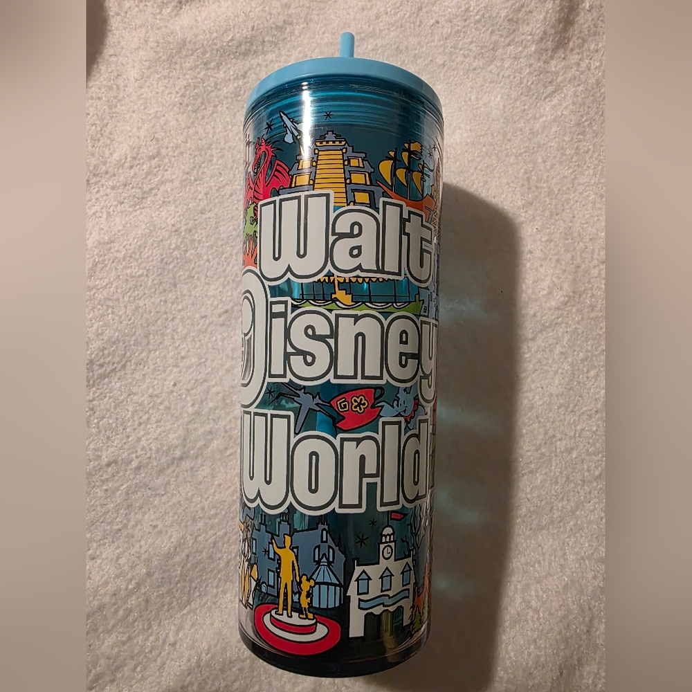 Disney World Parks Blue Tumbler NWT